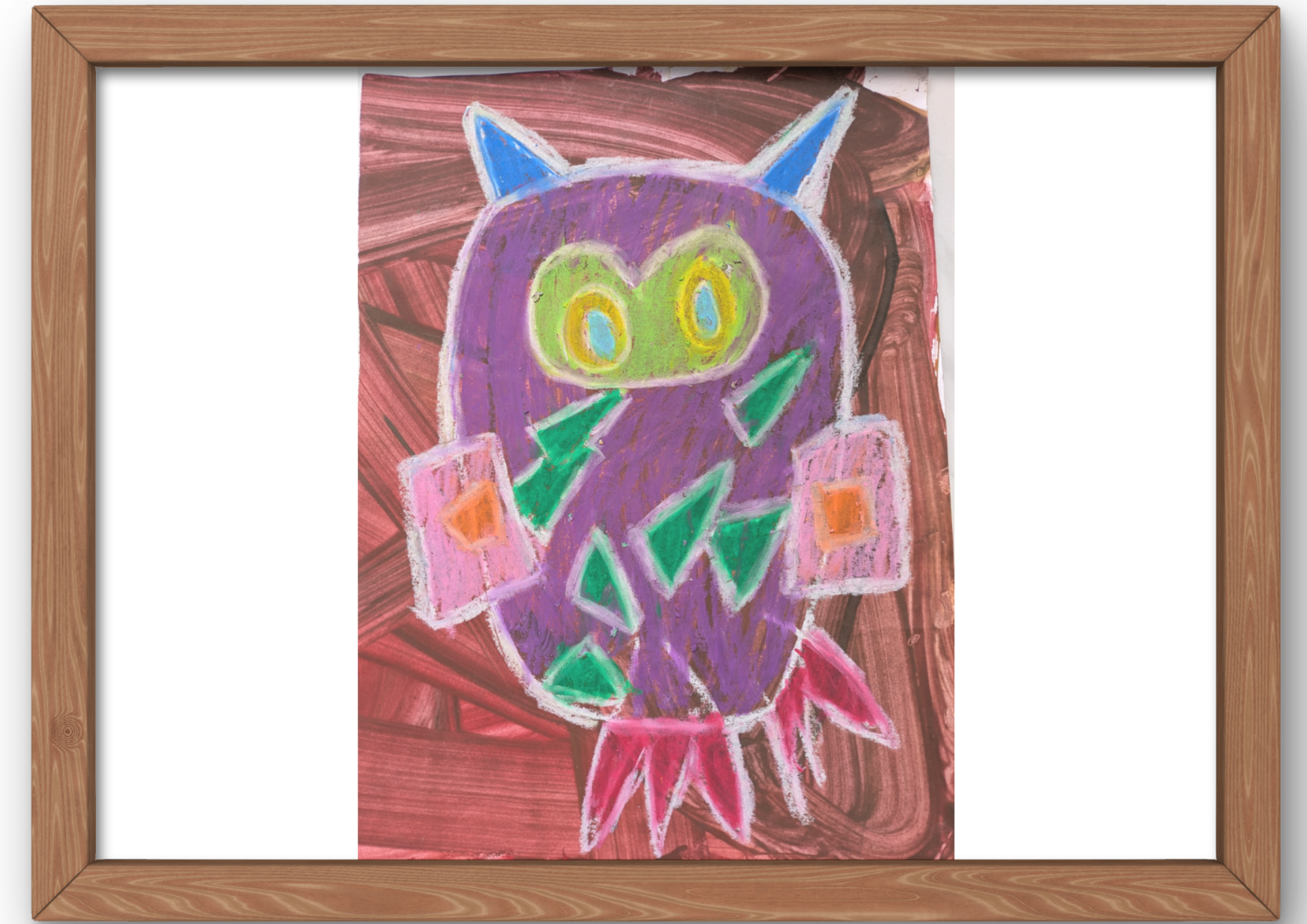 絵画作品：フクロウ